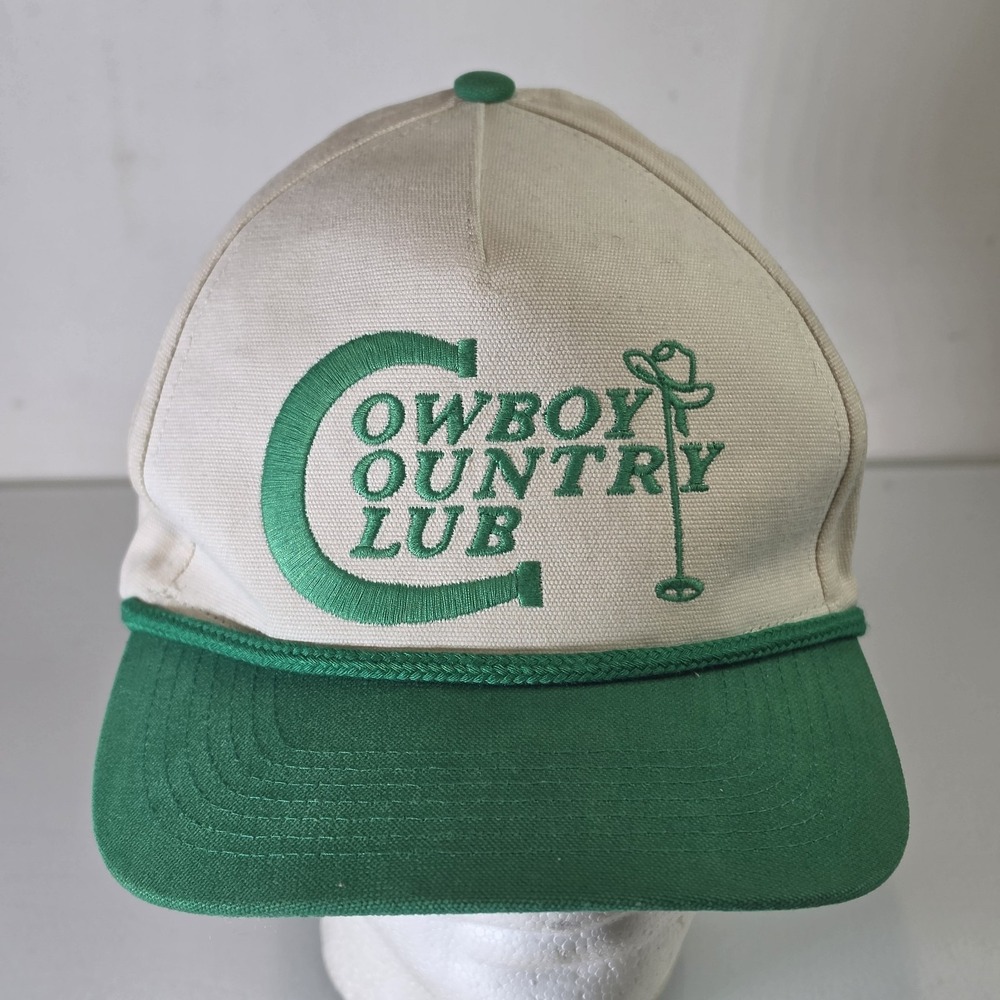 Sendero Provisions Co Cowboy Country Club Hat Cap Snapback Rope Adjustable